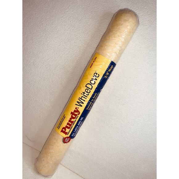 18" Nap Roller Purdy 140670182 White Dove Woven Dralon 3/8" Latex Oil Basd Paint - Picture 1 of 10